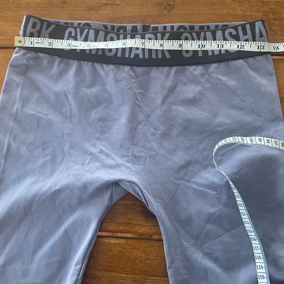 Gymshark Womens Leggings Intense High Waist Fit Compression Gray / Lavender - Picture 3 of 3